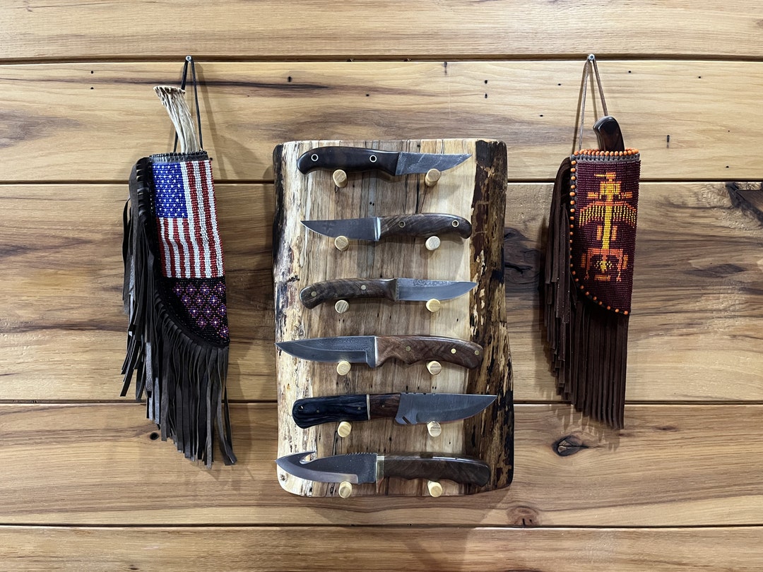 Knife Display Rustic, Knife Stand Rustic, Knife Display Handmade, Knife