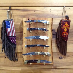 Knife Display Rustic,knife Display,knife Display Handmade,unique Knife ...