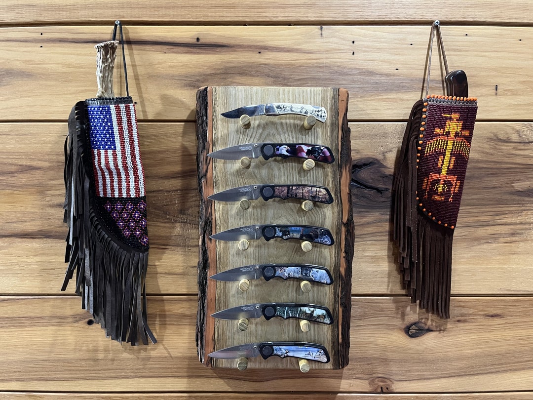 Knife Display Rustic,unique Knife Display, Wood Knife Display, Rustic