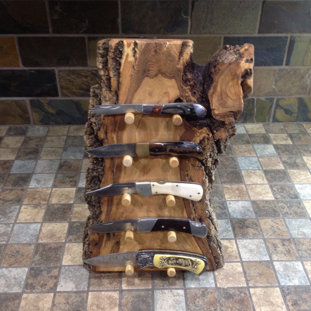 Knife Display Rustic,knife Display,knife Display Handmade,unique Knife