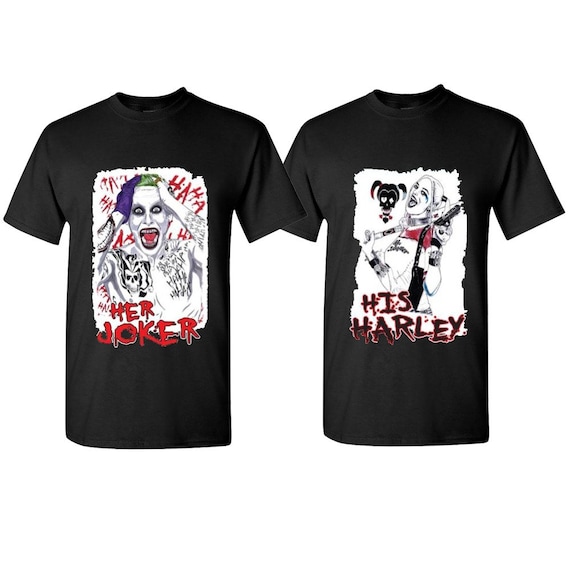 joker and harley quinn couple shirts