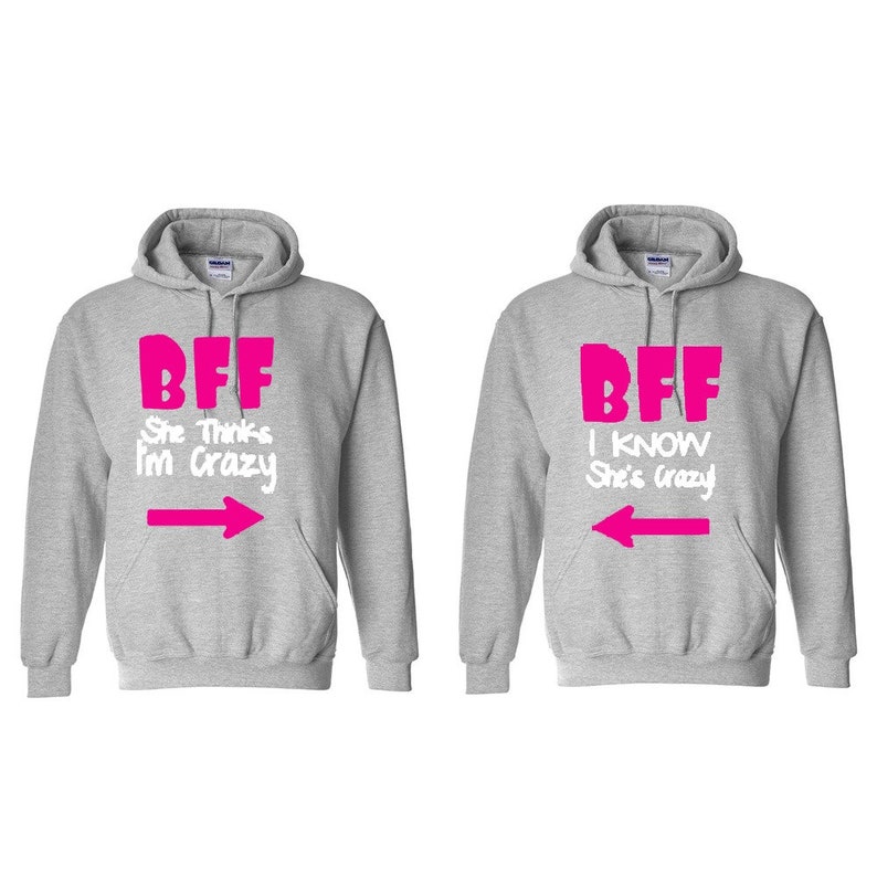 Best Friend Bacon and Egg BFFs Matching Hoodies - Very Cute - Sweatshirts, Hoodies