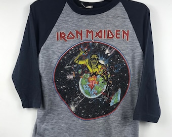 IRON MAIDEN Shirt World Piece Tour 1983 Vintage ORIGINAL 80's