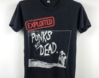 Vintage 1980s the Exploited Shirt Punk Rock Band Thrash Hardcore