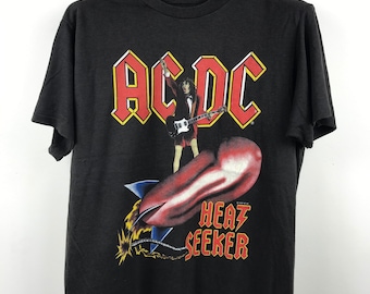 1988 AC/DC Heat Seeker T-shirt Men's XL - Etsy