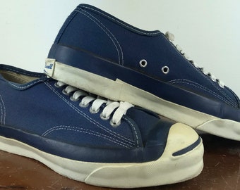 Vintage 70s CONVERSE JACK PURCELL Blue Navy