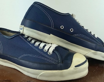 Vintage Jack Purcell Converse White Canvas Sneakers Made in Usa