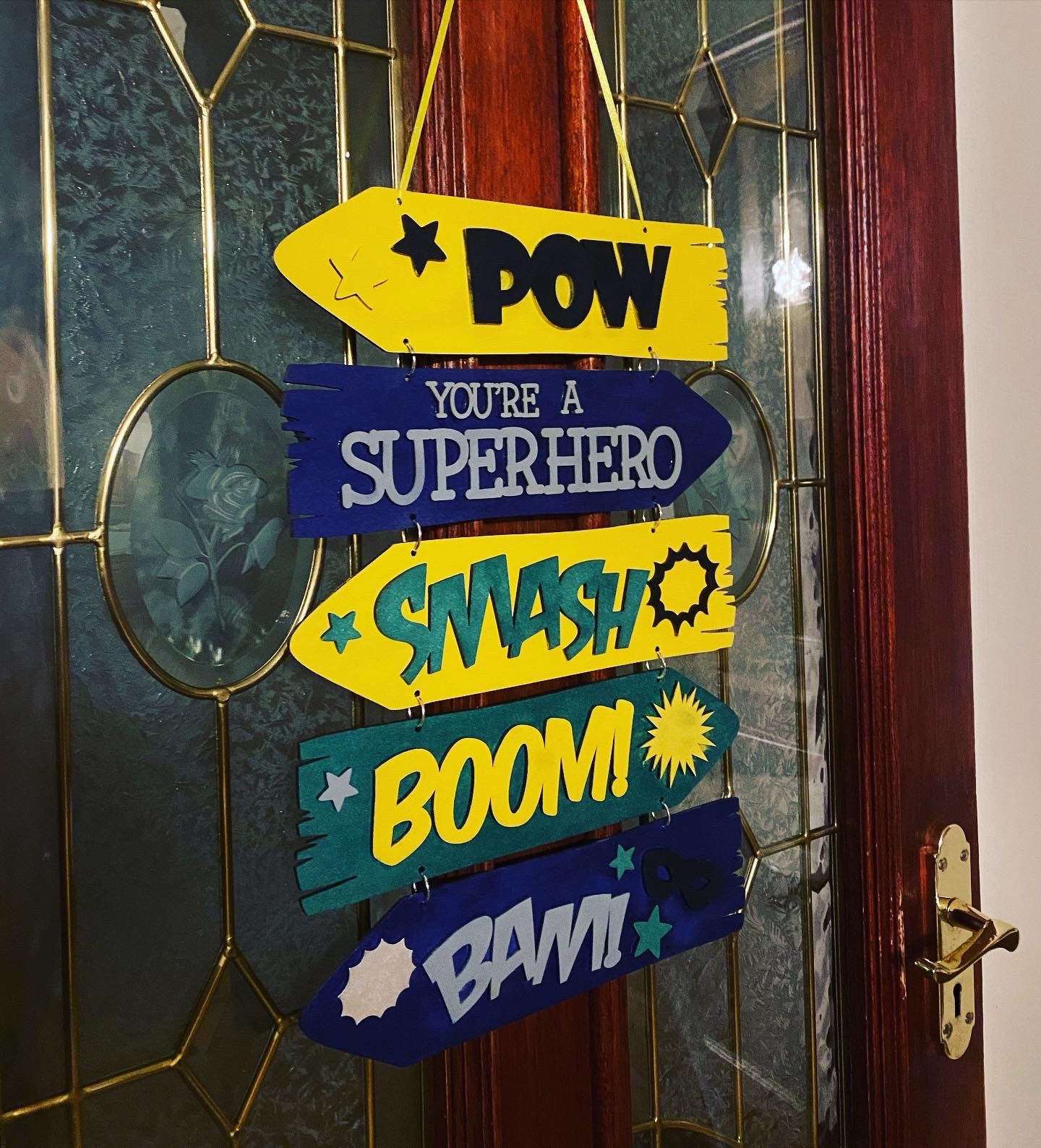 Superhero Directional Sign,superhero Wall Plaque,superhero Decor