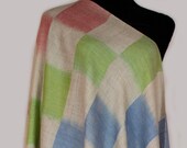 Texture 100 Pure Pashmina Cashmere Scarf, Handwoven on Hand loom in Kashmir, Luxury, Masterpiece, Gift, King of Wool, Soft, Light Weave