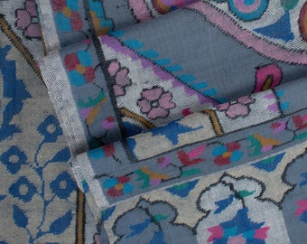 Pashmina Kashmiri Shawls, Kani Weave Cashmere Wraps, Special Handmade Scarves, Unique Wraps, Wedding Gifts, 40x80" - MULTAN