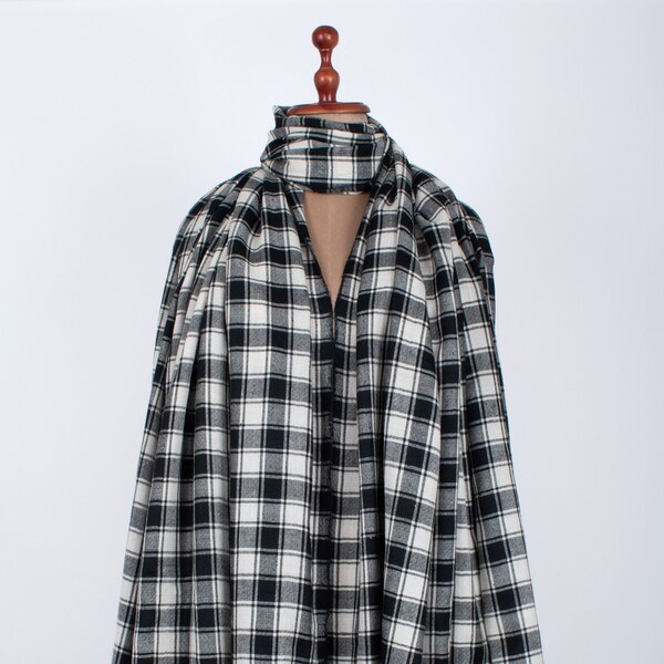 Oversized Checked Cashmere Shawl | Striped Handwoven Pashmina Wrap | XL Summer Travel Scarf | Lightweight Shawl | Soft Handwoven Scarf