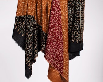 GI Pashmina-Schals, Charkha Pashmina, Batik- und Batikschals, Kaschmir-Kunst, handgesponnener Pashmina, Premium-Kaschmir, 40 x 80 Zoll – DARWIN