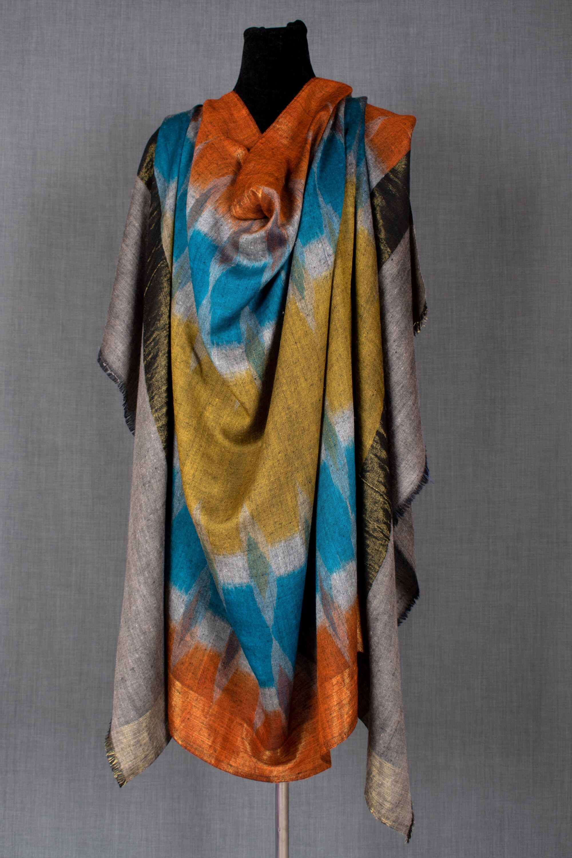 Kashmir Pashmina Glory Collection Handwoven Ikat Shawl No. 7 - Etsy