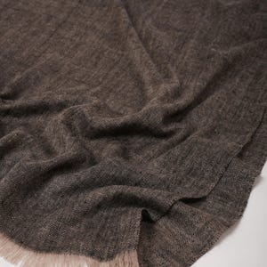 Carbon Black Handwoven Handspun Baby Soft Pashmina Shawl – Pure Luxury