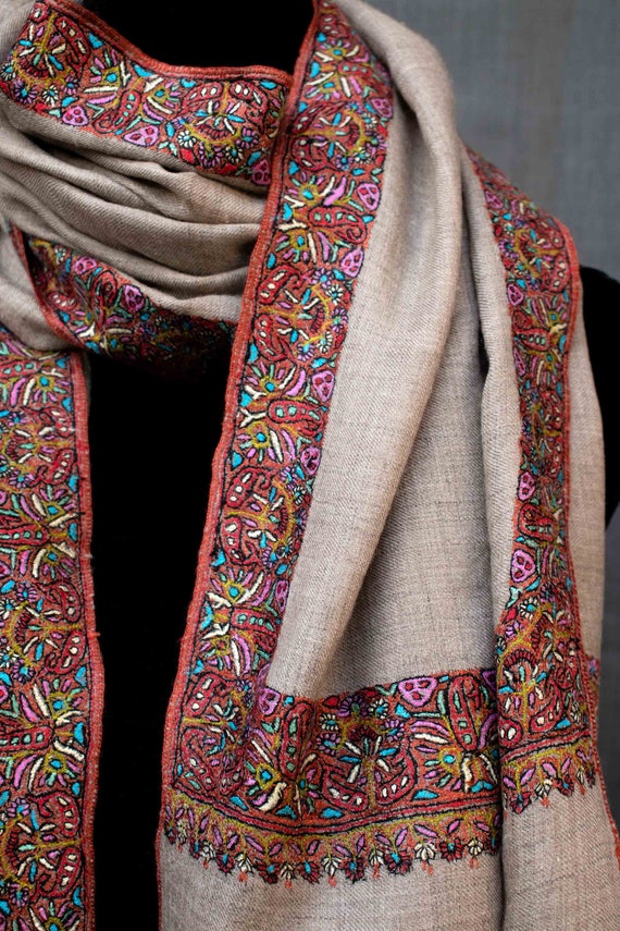 Natural Cashmere Shawls Original Colors Undyed Scarves Kashmir
