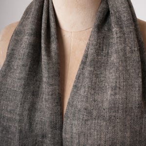 Carbon Black Handwoven Handspun Baby Soft Pashmina Shawl – Pure Luxury