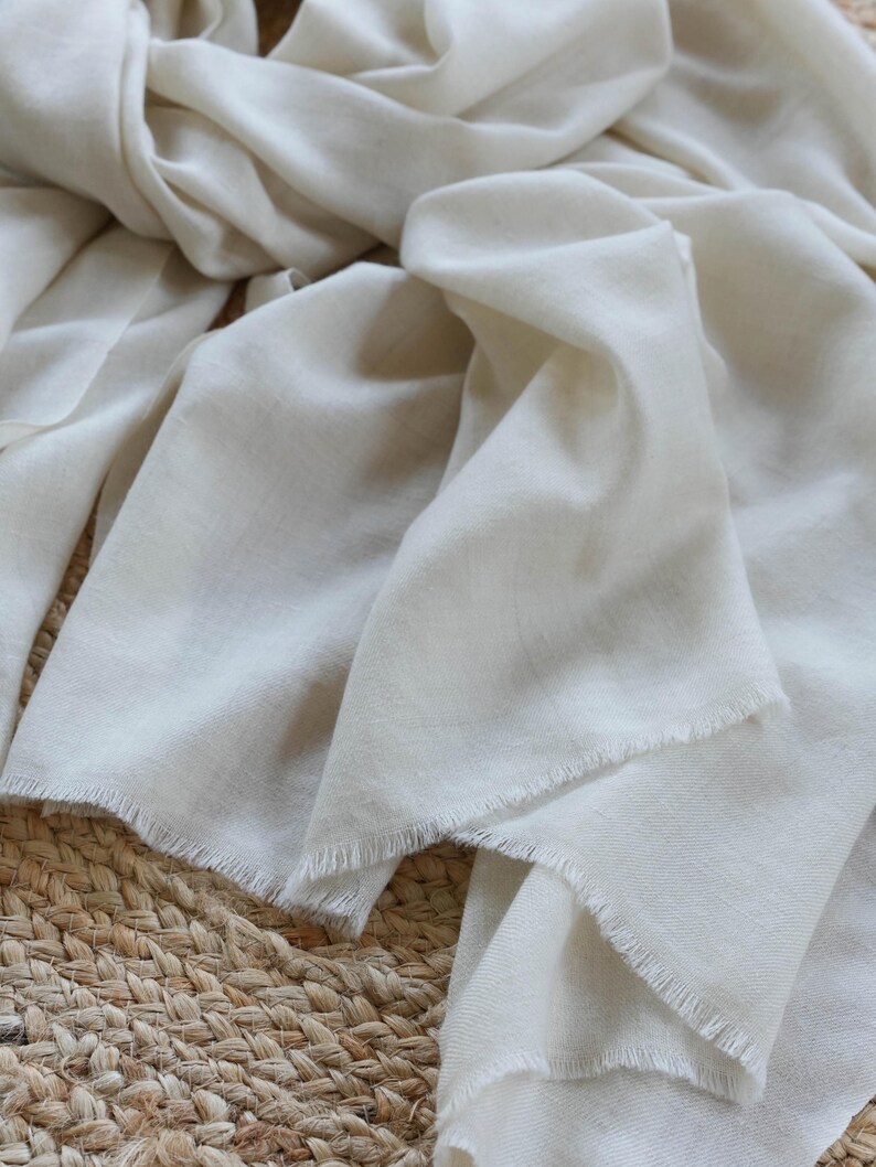 Natural Ivory Pashmina Shahkaar