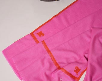Magenta Hashia Embroidered Handwoven Soft Pashmina Shawl | Authentic Kashmiri, Shawls and wraps, Boho scarf, Fashion accessories, Shahkaar