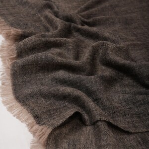 Carbon Black Handwoven Handspun Baby Soft Pashmina Shawl – Pure Luxury
