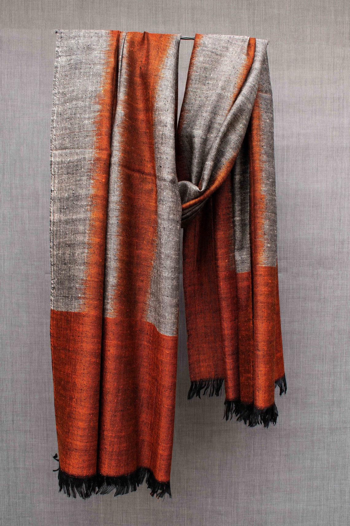 Pulikat Pashmina Ikat Shawl Natural Dyes