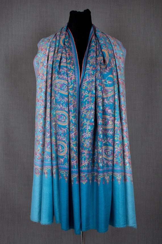 Dia Elegant Pashmina Shawl Ombre Dyed Kashmiri Wrap Hand - Etsy Singapore