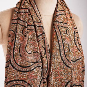 Minute Silk threads Embroidered In Black Pashmina Jamavar Shawl