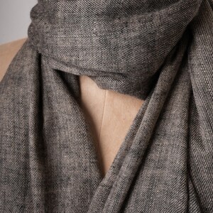 Carbon Black Handwoven Handspun Baby Soft Pashmina Shawl – Pure Luxury