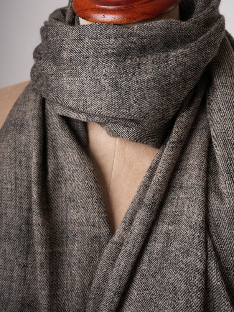 Carbon Black Handwoven Handspun Baby Soft Pashmina Shawl – Pure Luxury