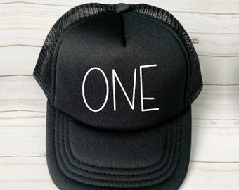 First birthday | First birthday hat | One hat | Trucker hat | Toddler trucker hat | First birthday trucker hat | One