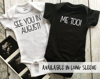 twin announcement etsy