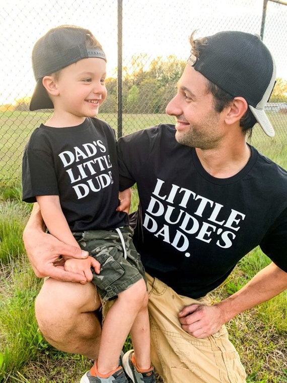 Father Son Shirts Father's Day Shirts Daddy and Me Shirt Matching Daddy Son  Shirts Father Son Matching Shirts Dad's Little Dude 