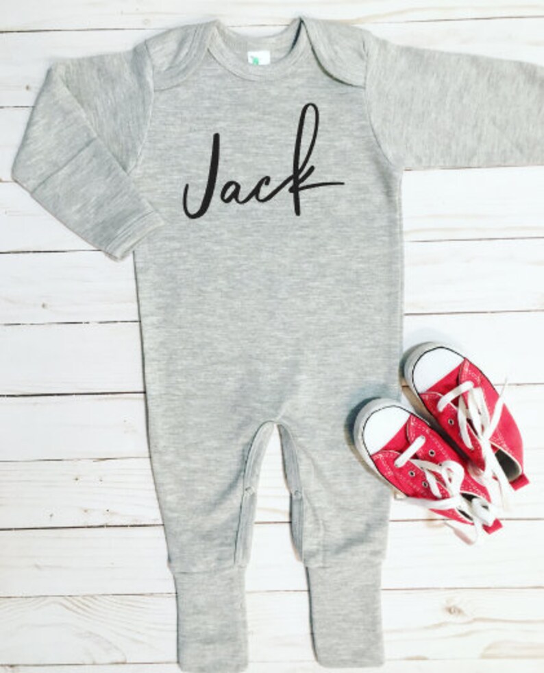 personalized baby boy romper