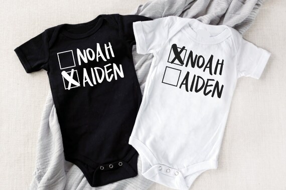 twin boy onesies