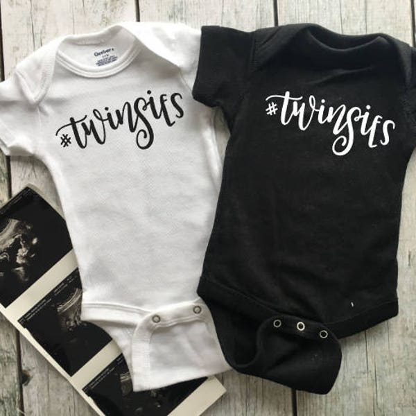 Twinsies | Twinsies onesies | Twins onesies | Twin reveal | Twin pregnancy onesies | Twin coming home outfits