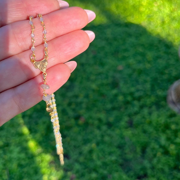 Labradorite Rosary style necklace