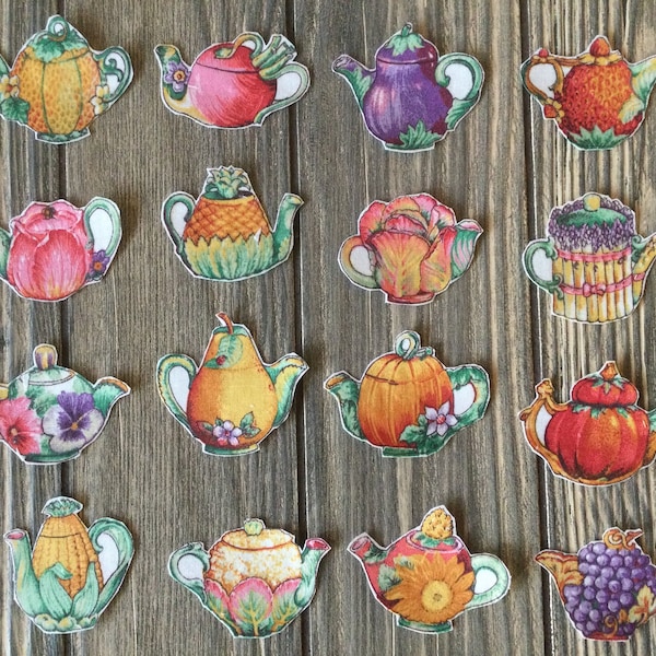 Teapot Applique Etsy