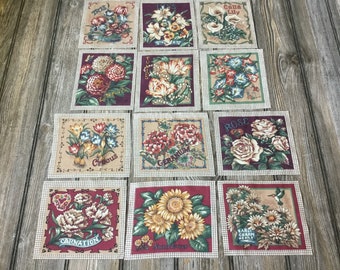 6.5" x 7" Vegetable Sew-On Cotton Fabric Applique or Panel for DIY Projects - Pick Your Selection