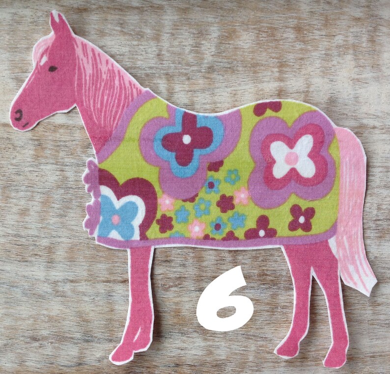 BIG Horse Ironon Cotton Fabric Appliques for DIY Projects Etsy