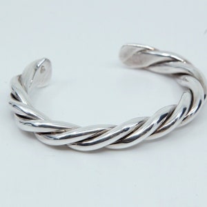 Silpada RARE Heavy Sterling Silver Rope Twist Cable Cuff Bracelet ...