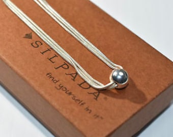 Silpada 925 Sterling Silver Thoreau Necklace Multi Strand