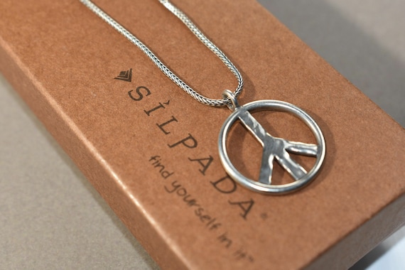 Silpada Sterling Silver Peace Sign 