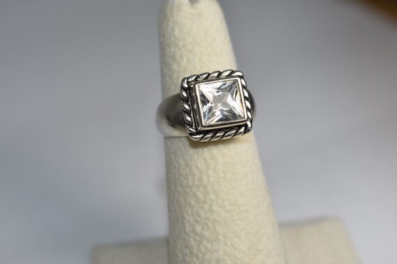 Silpada Size 8 Ring Sterling Silver Cubic Zirconi… - image 4