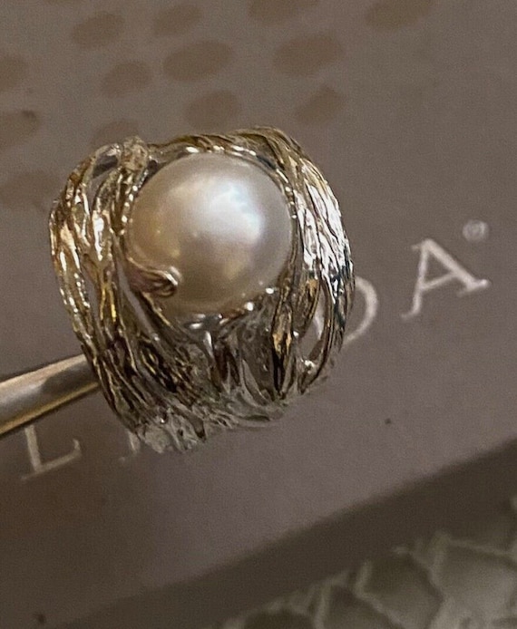 Silpada Sterling Silver Ring Size 7 Pearl Perfect 