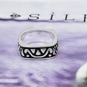 Silpada Filigree Sterling Silver Band Ring R0835 Size 7 RARE