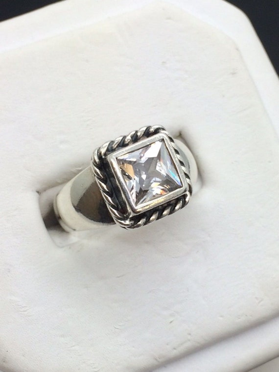 Silpada Size 8 Ring Sterling Silver Cubic Zirconi… - image 7