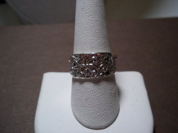 Silpada Size 8 Ring Sterling Silver Cubic Zirconi… - image 3