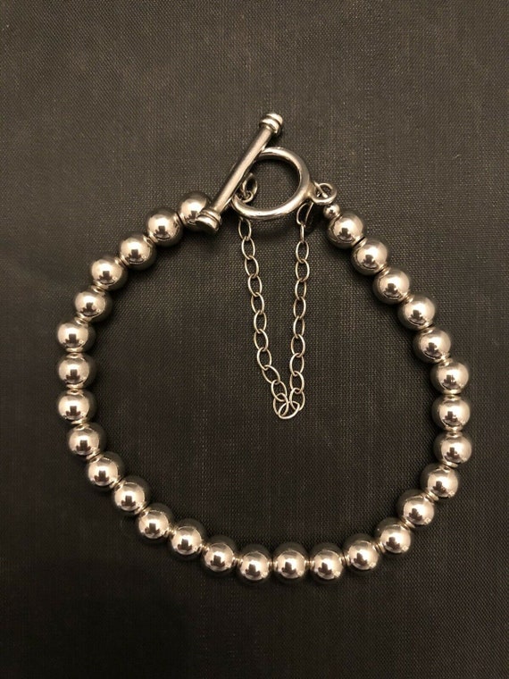 Sterling Silver Chain Bracelet with Toggle Sterling Silver Chain Bracelet with Toggle