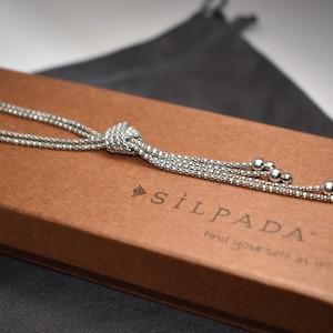 Silpada Sterling Silver Forget Me Knot Necklace