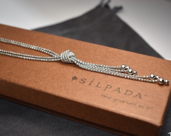 Silpada Sterling Silver Forget Me Knot Necklace
