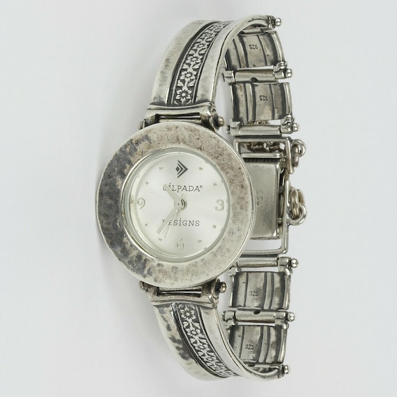 Silpada 925 Sterling Silver Flower Band Watch Etsy UK